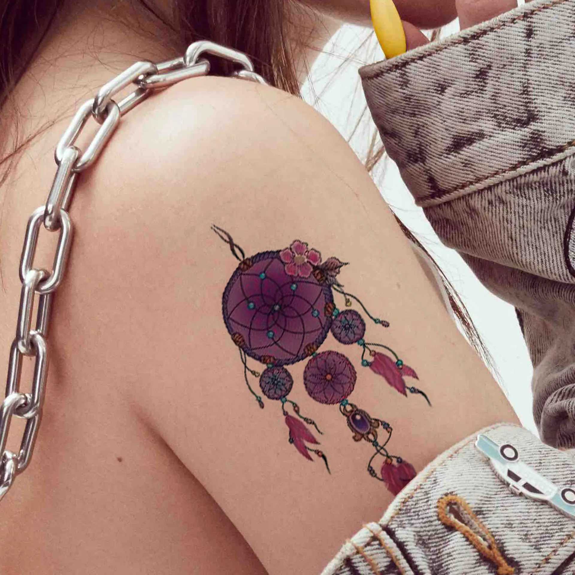 30 tattoo stickers temporary tattoos of flowers and butterflies waterproof and sweat resistant for 3-7 days W250410