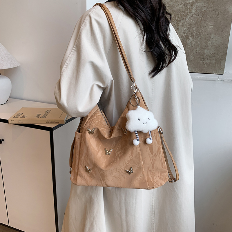 2024 new and fashionable tote large capacity crossbody bag, summer niche minimalist hand-held shoulder bag free shipping