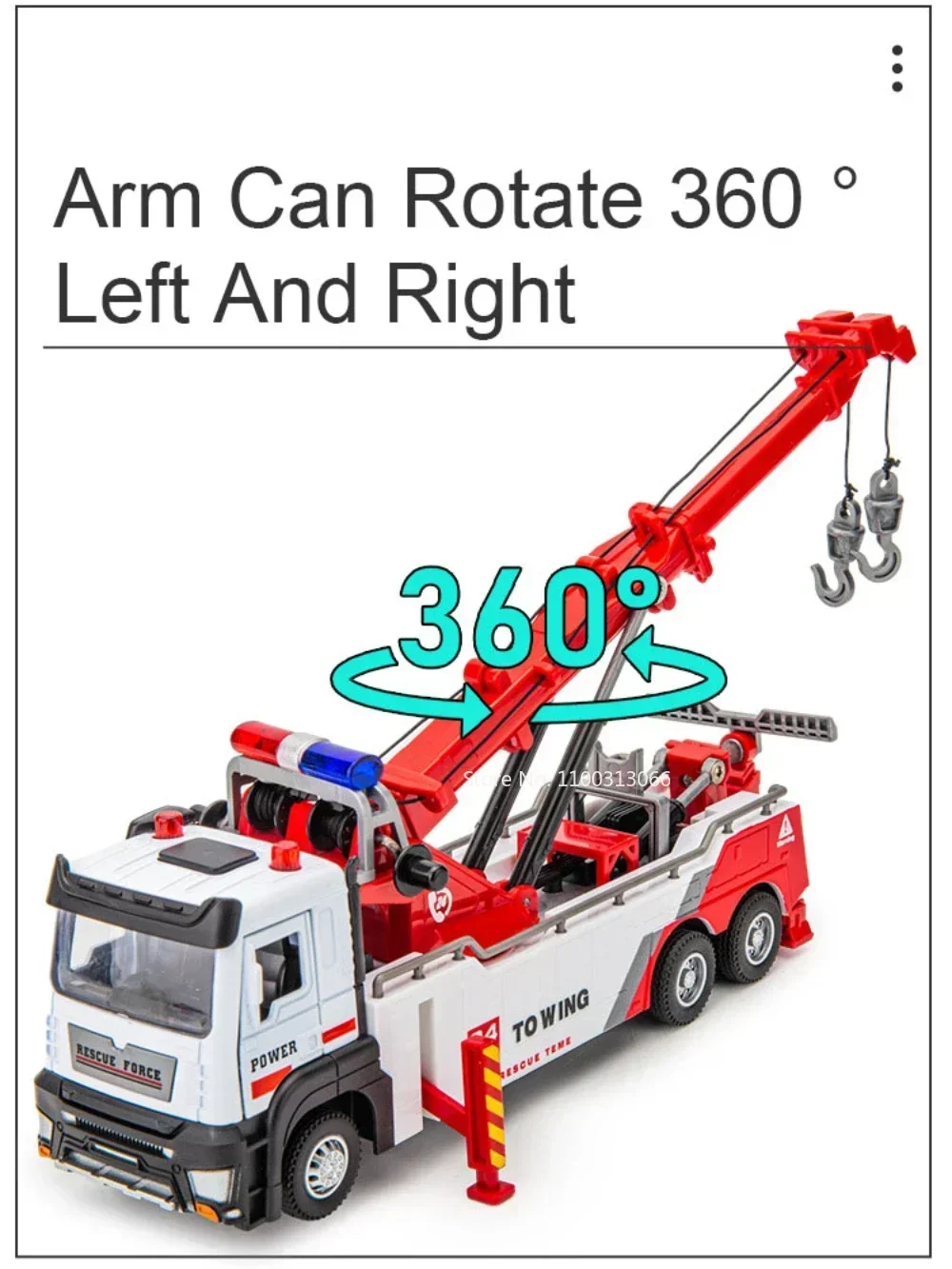 1:32 Alloy Engineering Car Model Metal Diecasts Toys Alloy Vehicles Car Double Hook Wrecker Trucks Toy Birthday Gifts For Boy