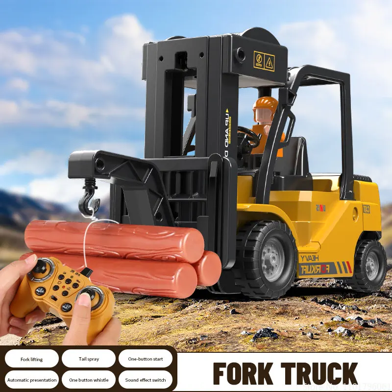RC Car Remote Control Cars Toys Forklift Truck Cranes Liftable Stunt Car Electric Vehicle for Kids Boys Gift Children Birthday