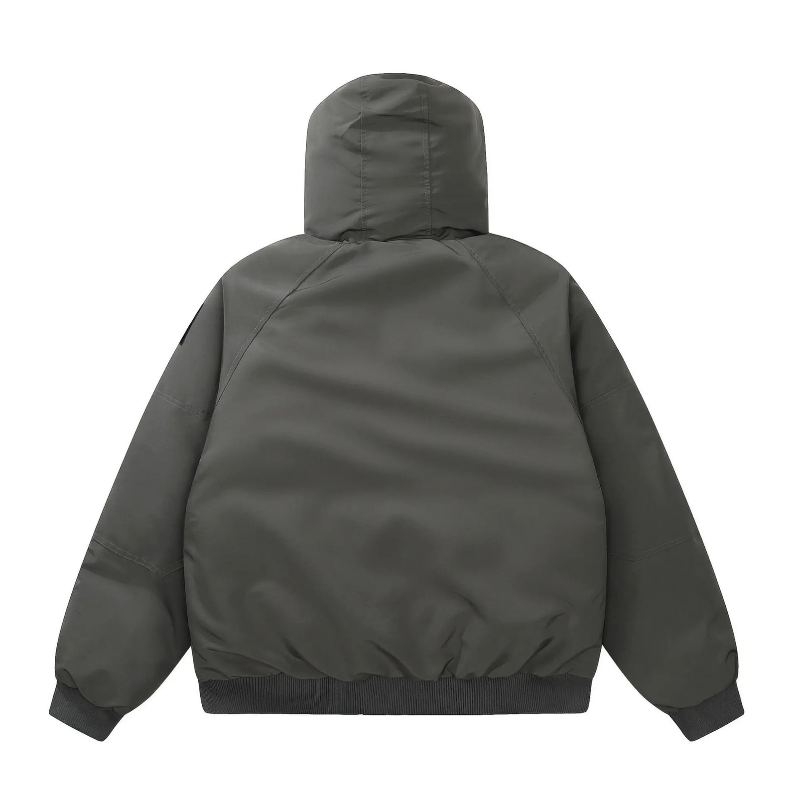 PFNW mens fur collar gray Parkas coat fashionable cotton padded coat Cleanfit loose fit thick warm winter coat 28W5475 241108