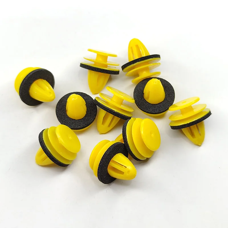 30/50PCS 9mm Hole Car Door Trim Panel Retainer Clips Fastener Plastic Rivets For Hyundai Nissan For Infiniti Car-styling