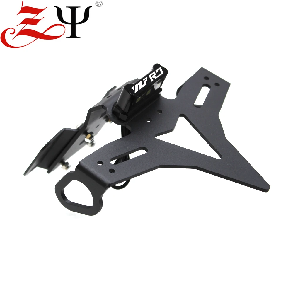 Motorcycle License Plate Holder LED Light For YAMAHA YZFR7 YZF R7 2021-2022 MT07 Rear Tail Tidy Fender Eliminator Kit Bracket