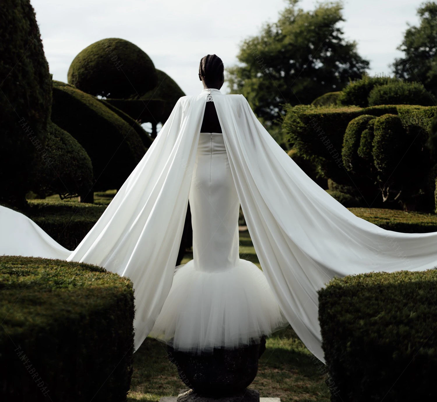 Wedding Cape Simple Extra-Long Elegant Bolero-Style Jacket ddmysmile Zj100 Smile