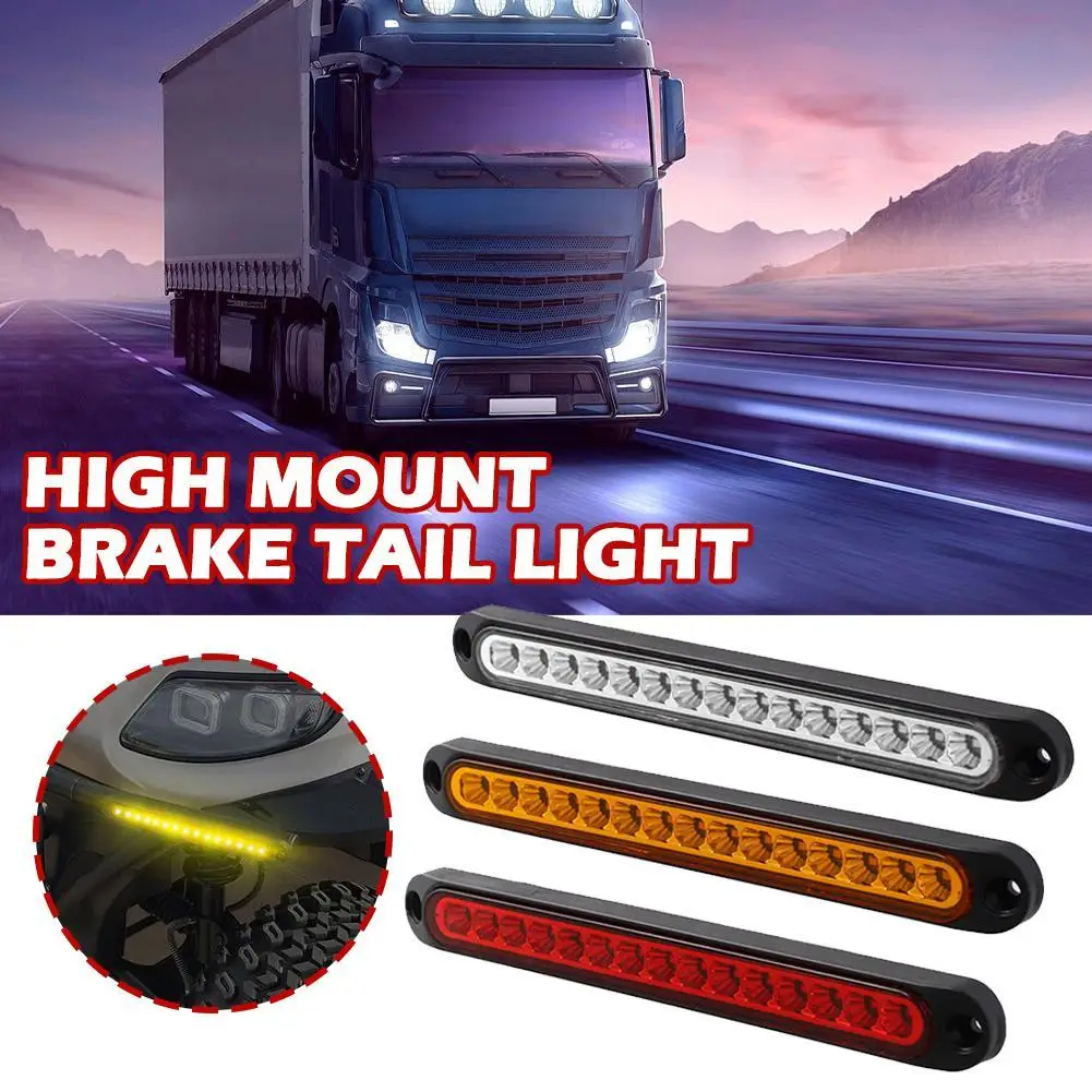 15pcs LED Trailer Brake Tail Light LED Bar Stop Turn Tail Lights Waterproof Assembly Side Marker Stop Red Light For Marine Boats