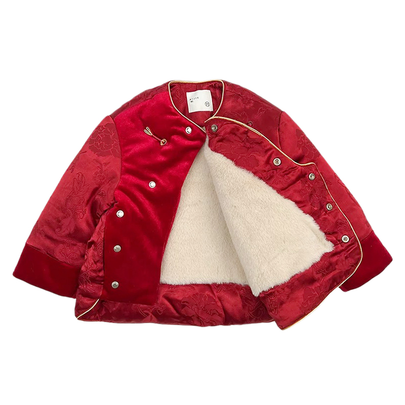 New light luxury custom tang suit hanfu cotton jacket warm New Year's Eve clothing coat factory direct wholesalers