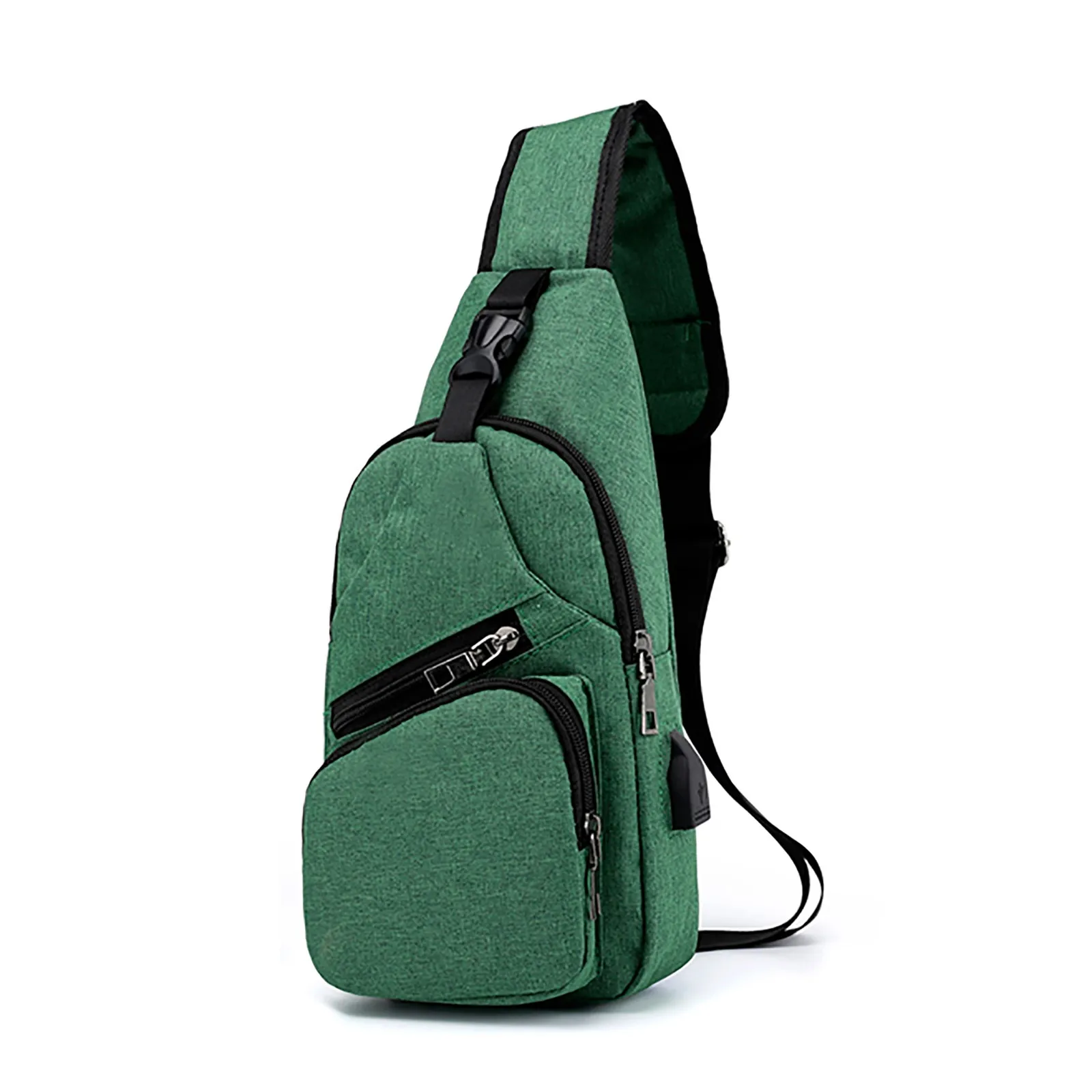Men For Sling Bag Women Shoulder Backpack Chest Bags Crossbody Daypack With USB Cute Shoulder Bag Shoulder Tote Bag for Women smile