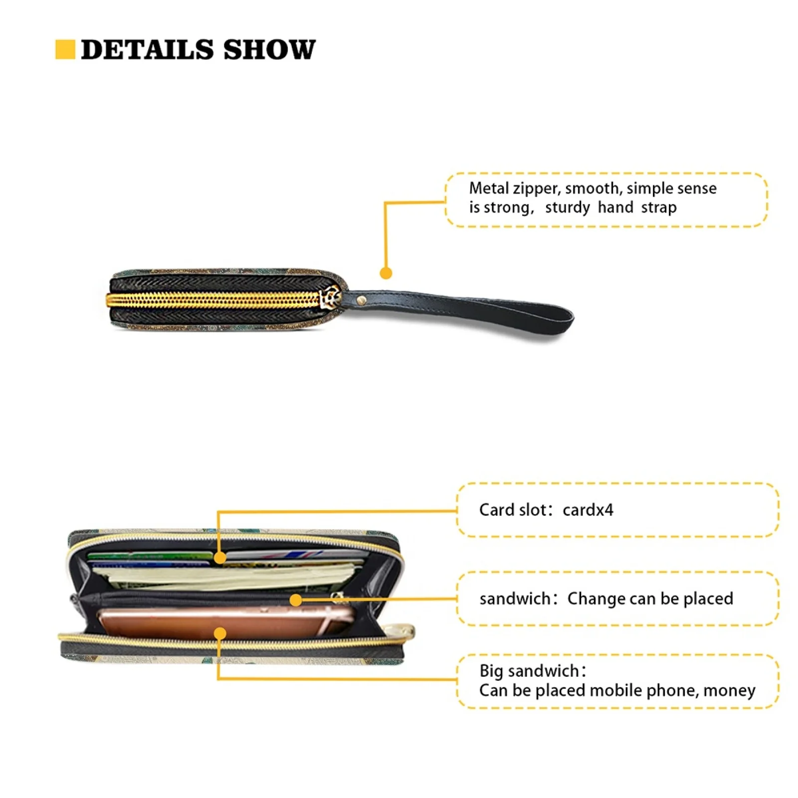 Belidome Mandala Dragoy Gift Cute Wristlet Wallet for Women PU Leather Zip new Around 2025 Purse RFID Blocking Card Holder Clutch Bags