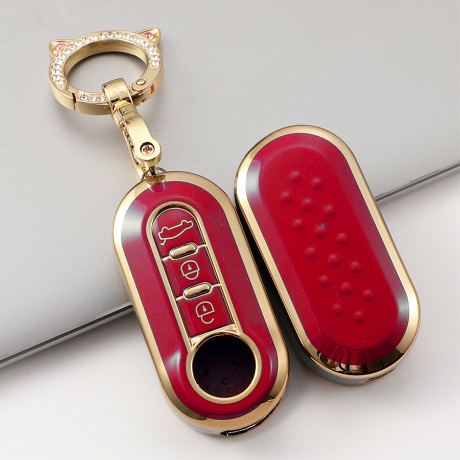 Key Remote TPU Case Fob Car Key Cover for Peugeot Boxer for Citroen Jumper for Fiat 500 Panda Ducato 500L Punto Lancia Musa smile