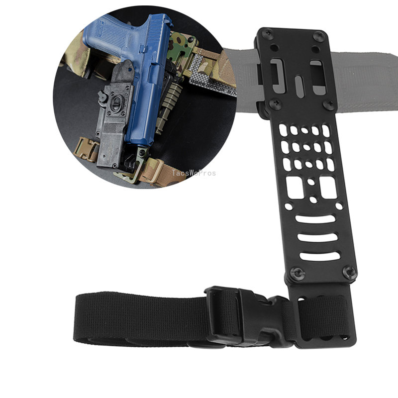 Hunting Modular Holster Adapter 3 Hole Adjustable Tactical Pistols Holsters Platform Drop Leg Band Quick Release Airsoft Adapter