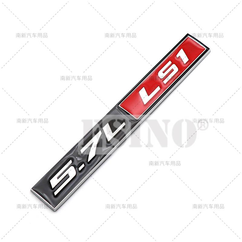 Car Styling 3D Metal Chrome Zinc Alloy Adhensive Emblem 5.0L 5.7L 6.0L 6.8L LS1 LS2 LS3 LS6 V8 Body Trunk Fender Badge Accessory