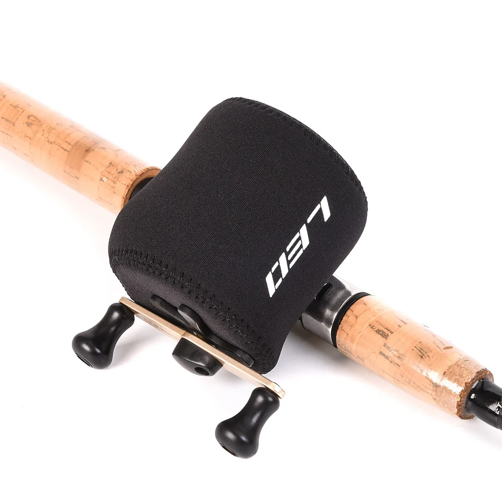 Neoprene Material 5mm LEO Spinning Fishing Reel Cover Neoprene Wheel Protective Case Waterproof Reel Bag Storage Accessories smile