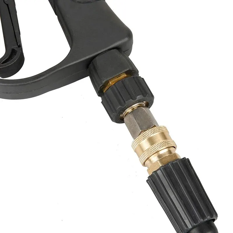 High Pressure Wash M22 Swivel 14mm Quick Connector To 1/4" 3/8" M22 G1/4 Fitting Kit Adaptor 4500 PSI