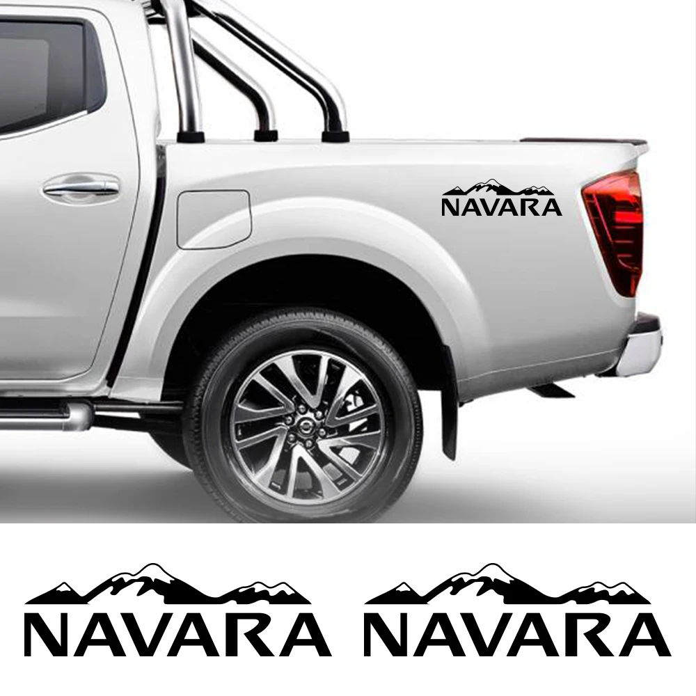 Pickup Side Sticker For Nissan Navara SL ST Truck Graphics Mountain Style Vinyl Decor Decal Car Cover Auto Tuning Accessories
