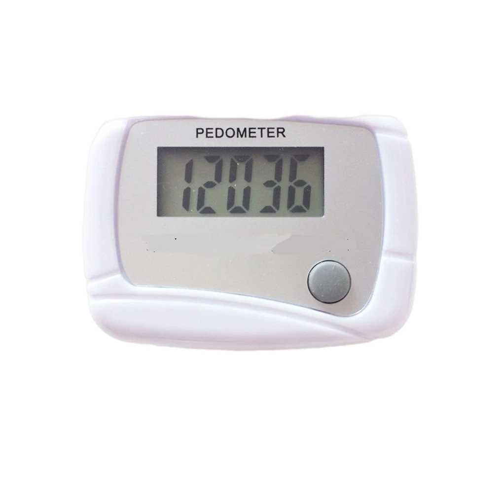 Random Portable Pedometer Color with Clip LCD Step Counter Tracker smile