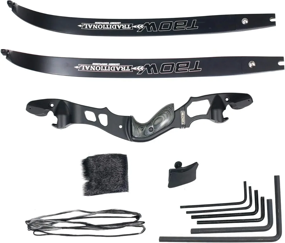 TBOW 62 ILF Archery Recurve Bow American Take Down Bow Aluminum Alloy Riser IBO 210FPS Outdoor Hunting Shooting Accessories