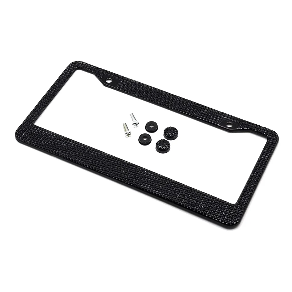 Dia 2025 License Plate new Frame for US Car Bling Glitter Rhinestone Holder