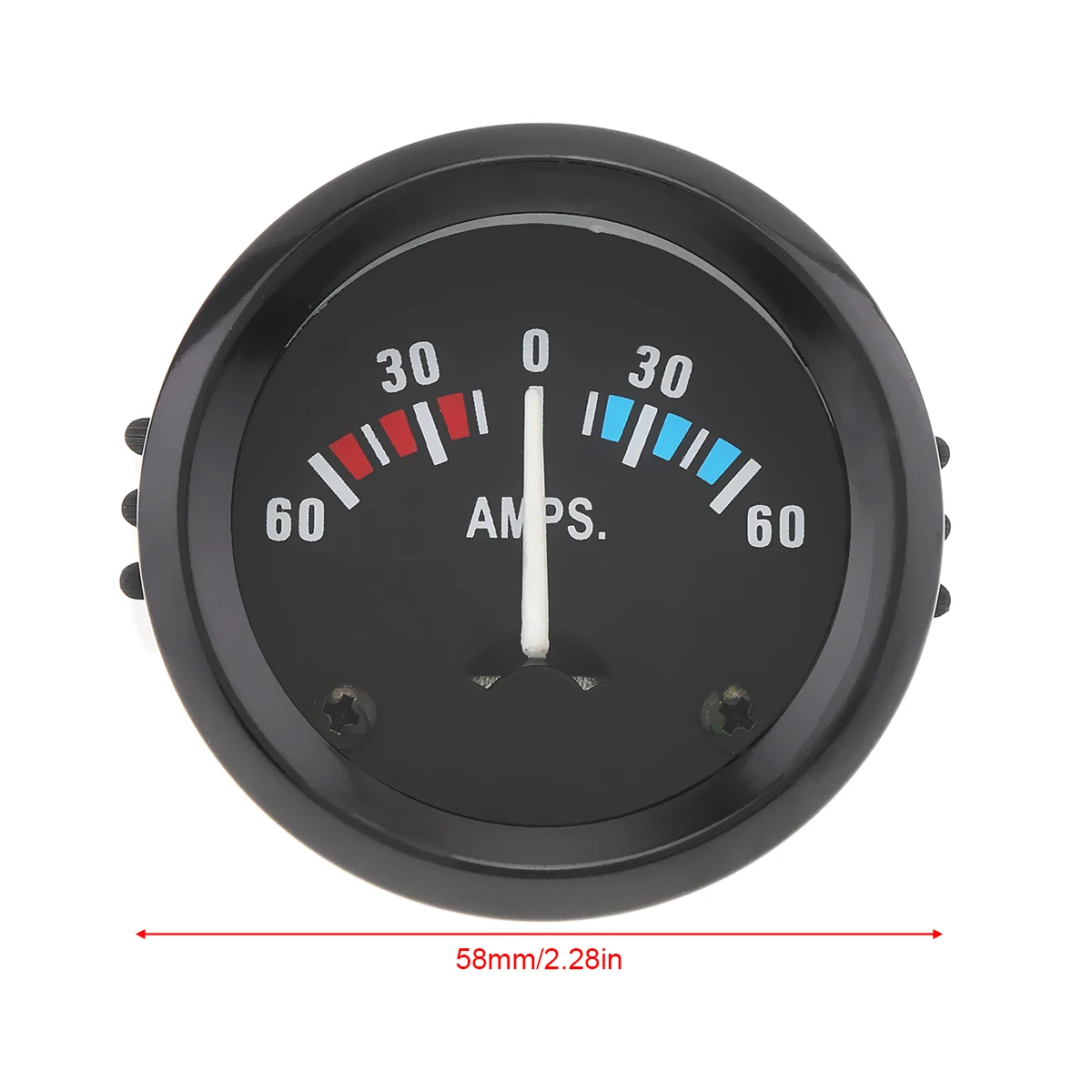 Universal 2" 52MM Car Ammeter Voltmeter 12V 60-0-60 AMP Ammeter Gauge Volt Meter for Boat Truck ATV AMP Meter Measure for Car