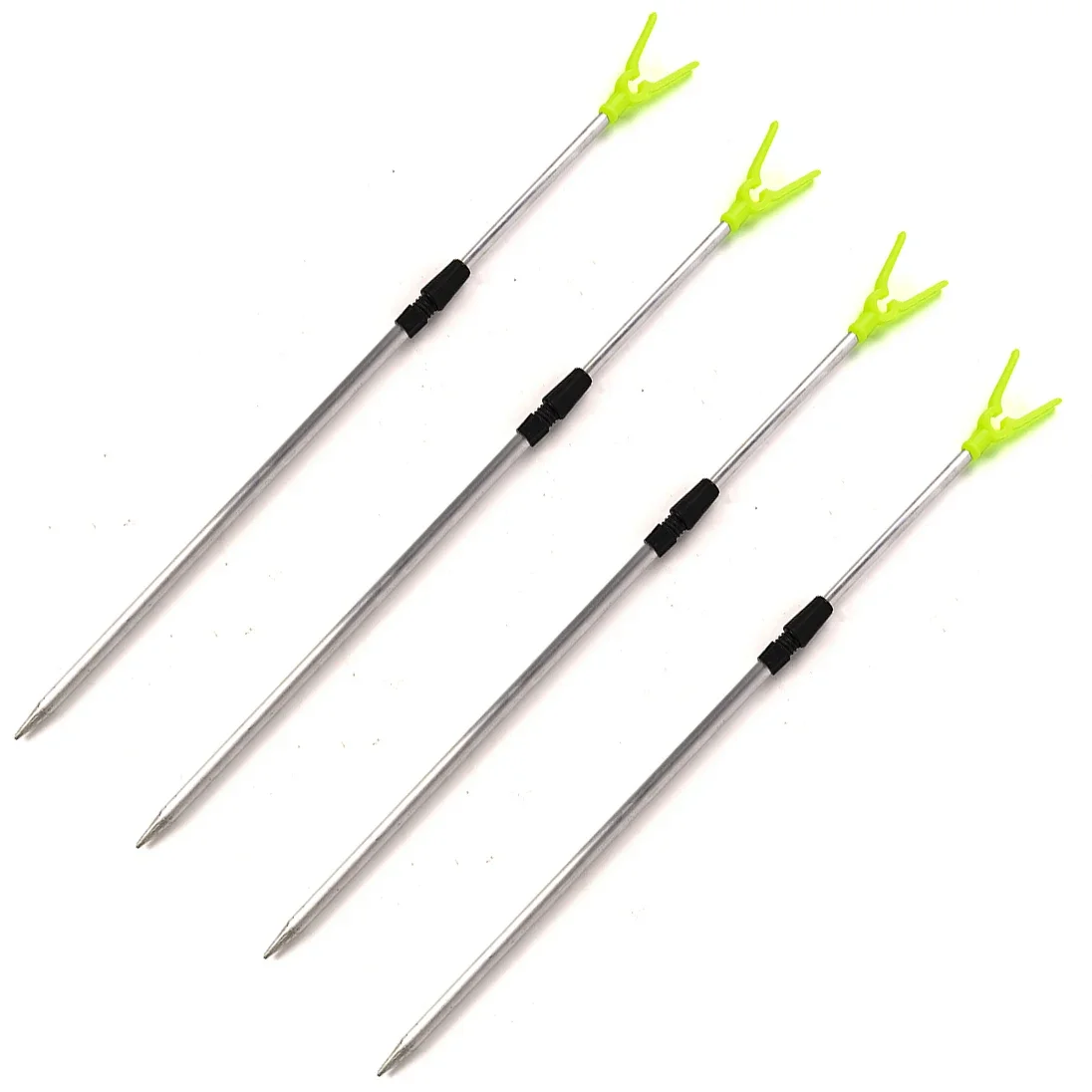 85cm Holder Fishing Rod 2 Sections Adjustable Aluminium Fishing Rod Pole Rack V Holder Bracket Support Stand 4Pcs smile