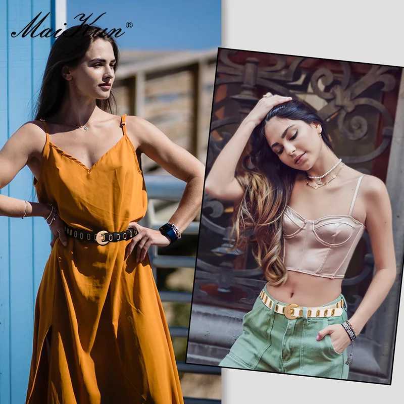 Maikun new Glengol with adjustable holes Glengol punk strap with alloy buckle PU leather strap X2412091