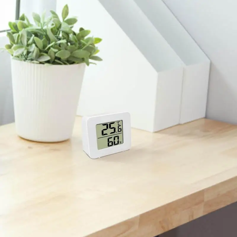 Thermometer LCD Digital Mini Temperature Indoor Room Hygrometer Gauge Sensor Humidity Meter Indoor Thermometer Temperature smile