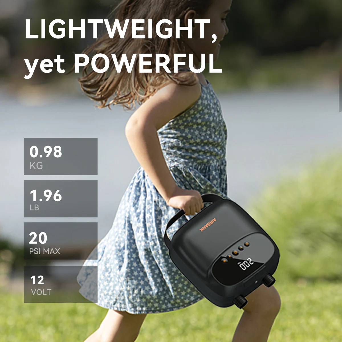 12V Iatable SUP Boat 20Psi Electric Air Pump Intelligent Iatable Pump For ddmysmile Outdoor Paddle Board Kayak Accessories Smile