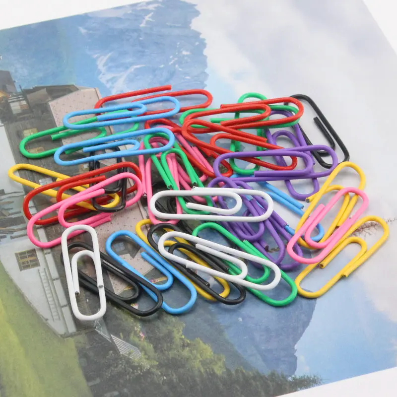 Planner 50-300Pc Simplicity Bookmark Paper Clip Metal Material Bookmarks Marking Clip ddmysmile For Book Stationery School Office Supplies Smile