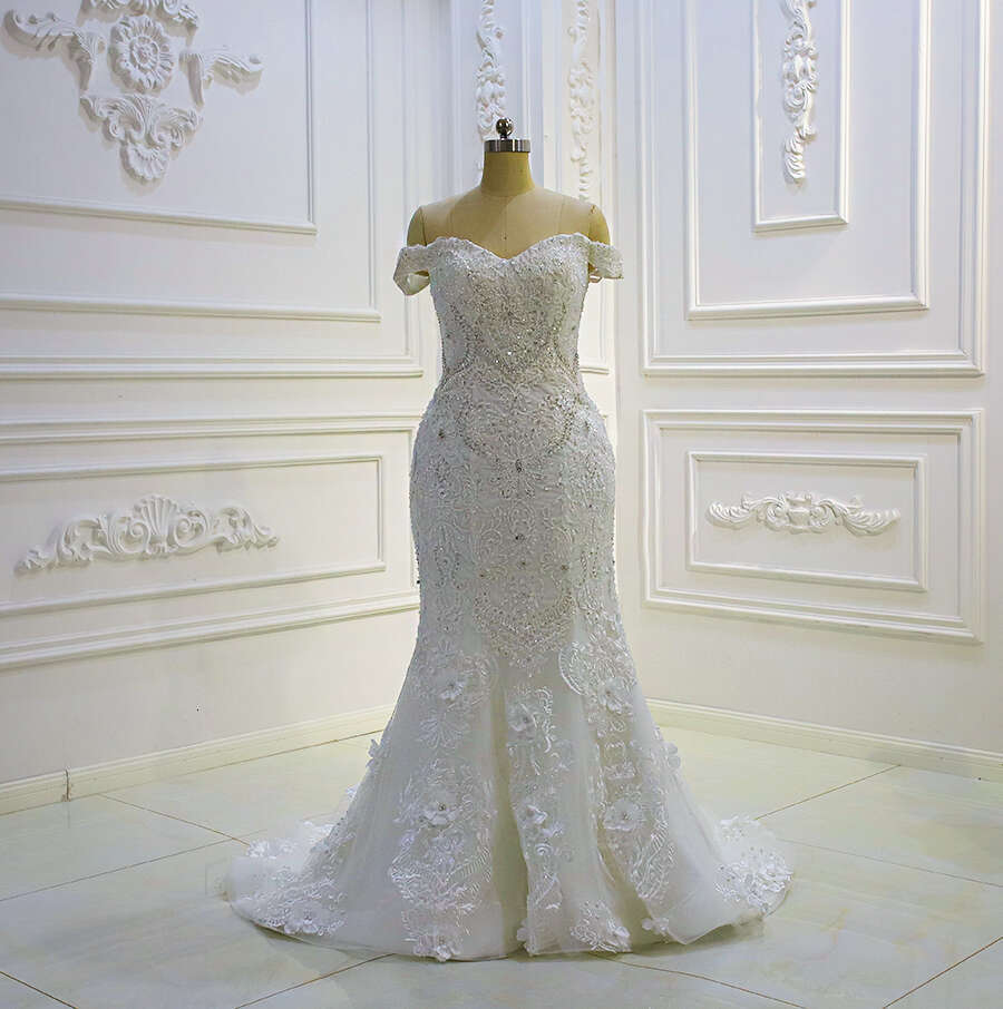 3D Wers Am1431 Off The Shoulder 2 In 1 Ball Gown Wedding Dress