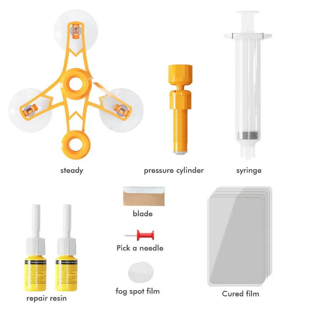 Car Windscreen Crack Repairs Kit DIY Window Quick Fix Repair Tool Glue for Glass Car Glass Scratch Crack Repair Accessories