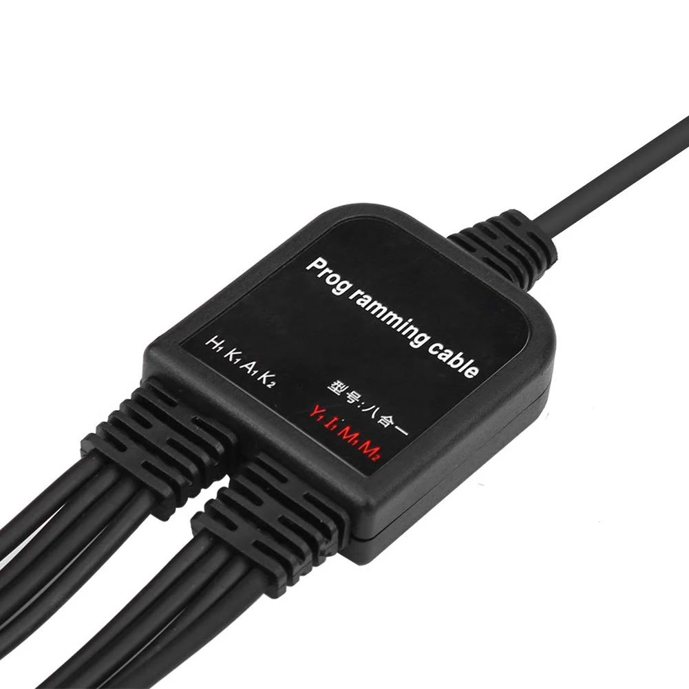 Multifunctional 8 In 1 2025 USB Programming Cable Compatible new With Walkie Talkie For KENWOOD/QuanSheng/HYT/Motorola/YAESU/ICOM Radio
