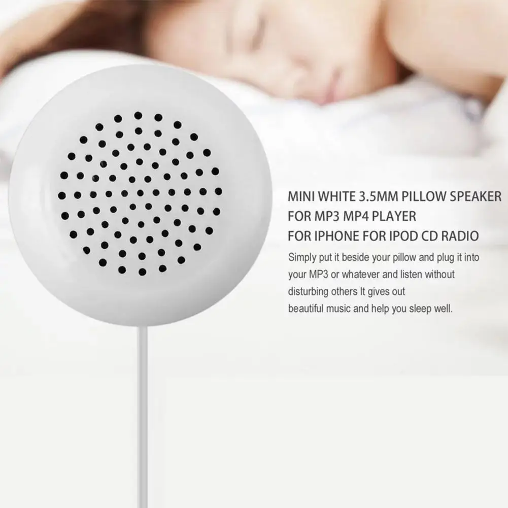 Mini Speaker Pillow Music Loudspeaker Portable 3.5mm Dual Speakers For MP3 MP4 Player For Ipod For CD Wired Pillow Speaker smile