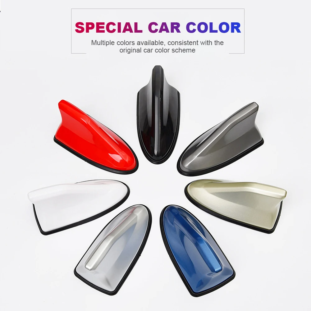 Shark Fin Antenna Cool Auto Radio Signal Aerial Creative Roof Antenna Shark Fin Signal Aerial for Universal Car Styling