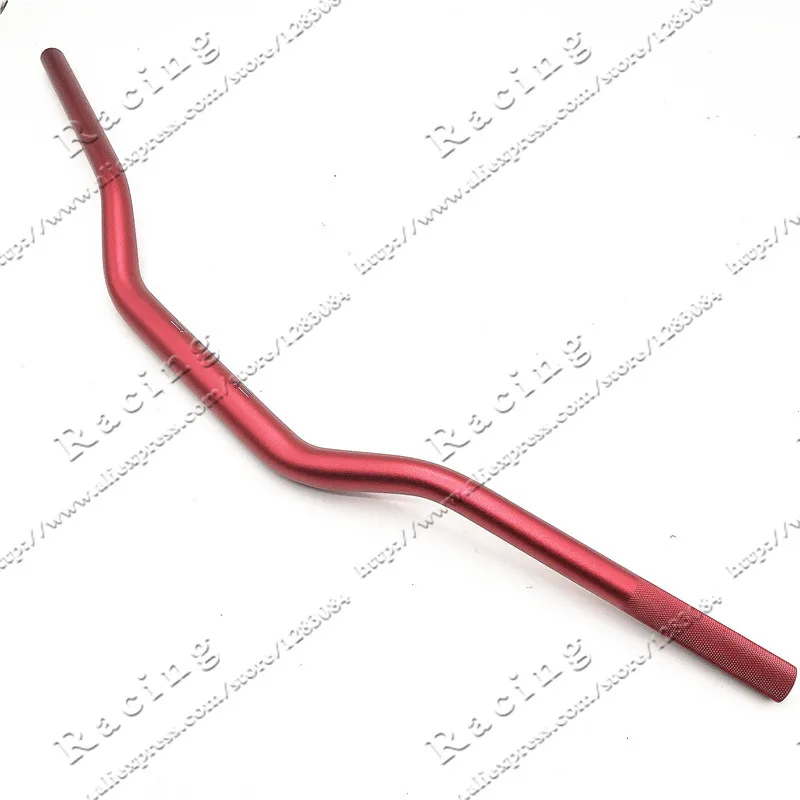 Racing Pit Handlebar Pro Pads With Handle Grips Handlebar Clamp Bar 1-1/8" Pit Bike Motocross Motorcycle Handlebar Red smile 1-1/8"