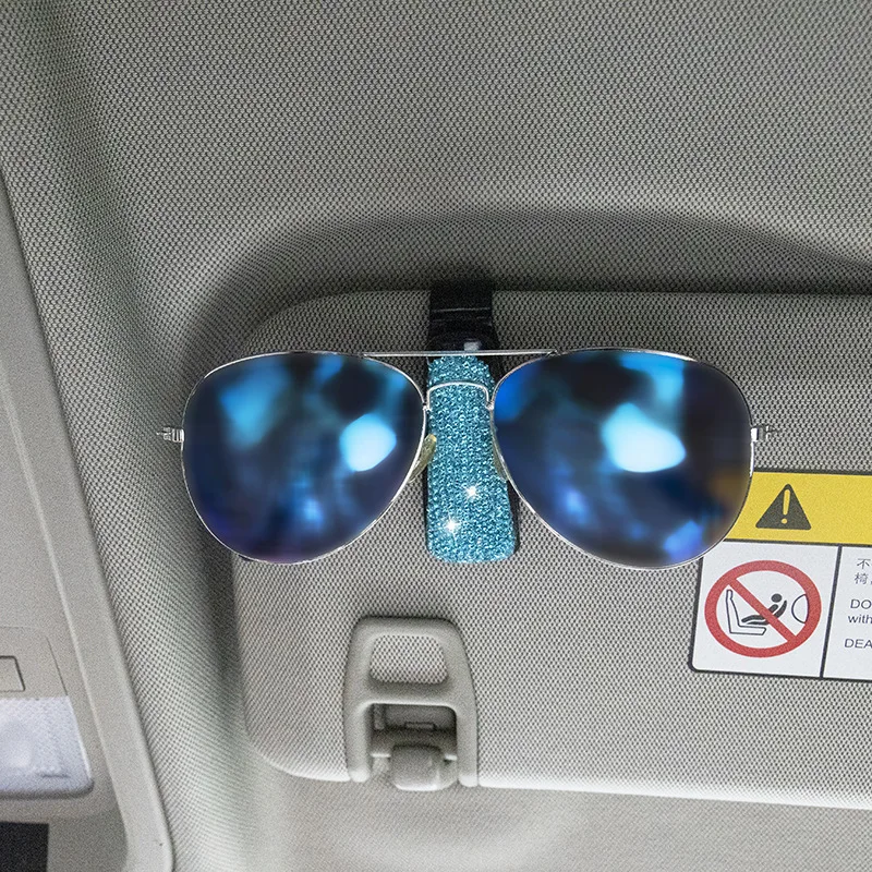 Case Universal Glasses Car 2 In 1 Auto Sun Visor ddmysmile Sunglasses Holder Card Stand Multicolor Glasses Clip Car Accessories Interior Smile