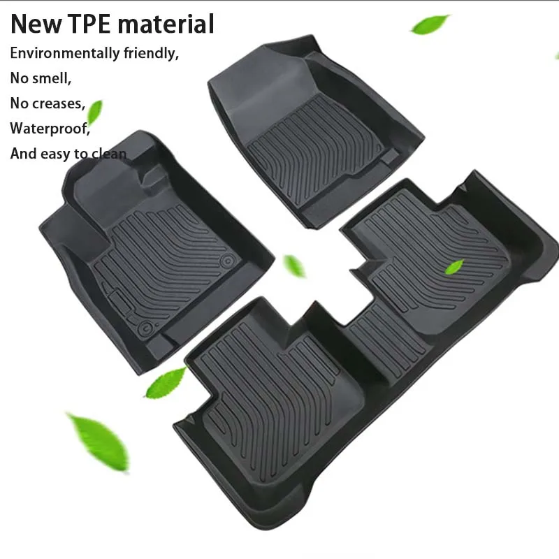 TPE For Mitsubishi Outlander PHEV 2023 2022 Accessories Car Floor Mat Foot Panel Liner Carpet Pad Waterproof Mats Sticker Parts