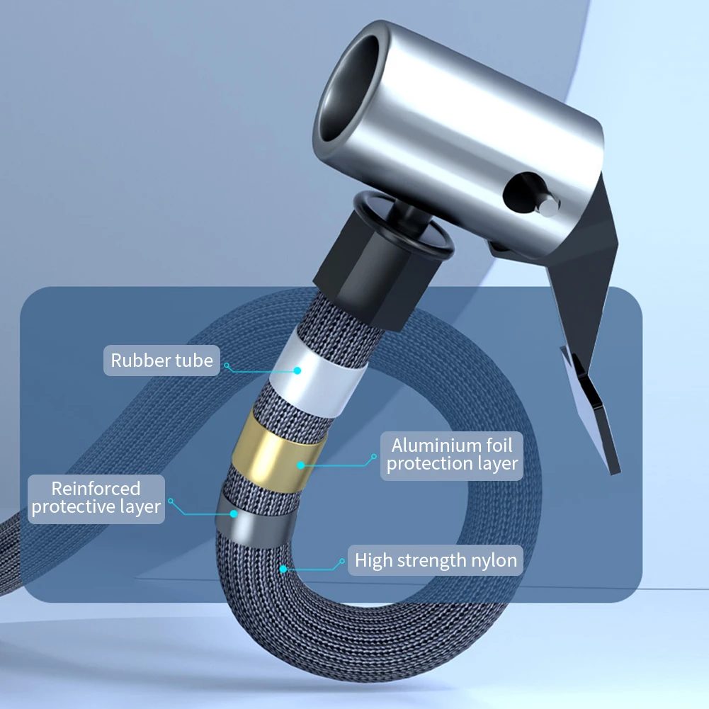 7.4/12V Tire Inflator Pump Car Automatic Tire Inflator Portable Air Pump Smart Air Portable Inflator for Vehicle Truck