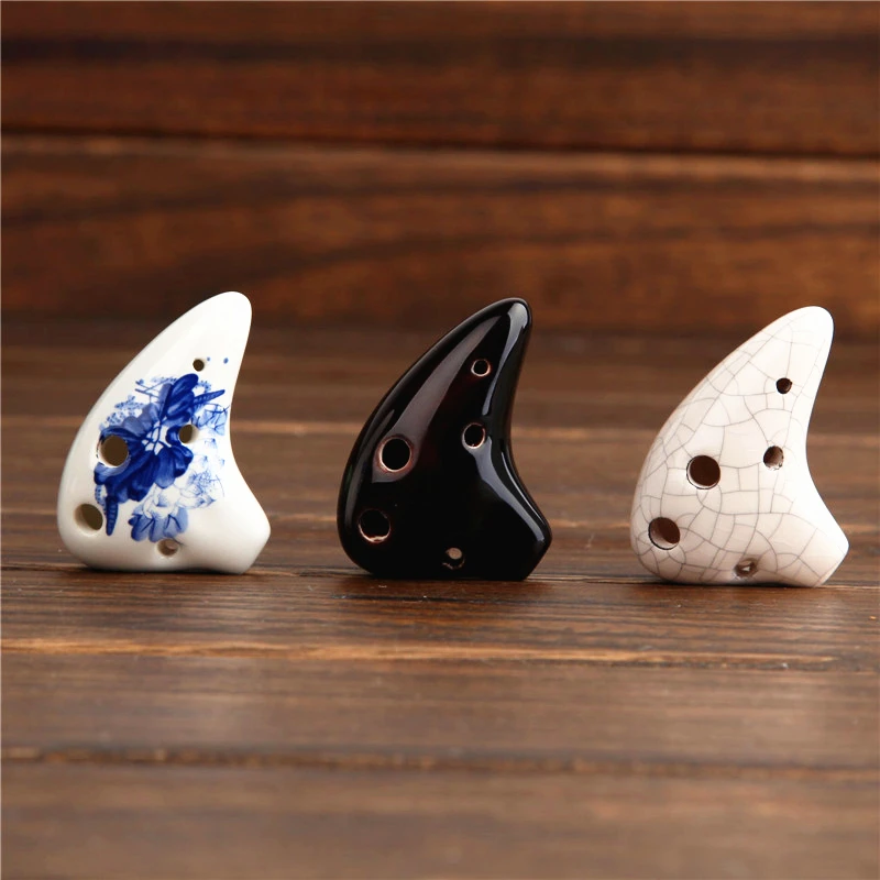 Soprano ddmysmile 6 D Holes Key Ocarina Flute 3 Pattern Of Ocarina Flute 6 Hole Professional Ocarina Folk Music Instrument Smile