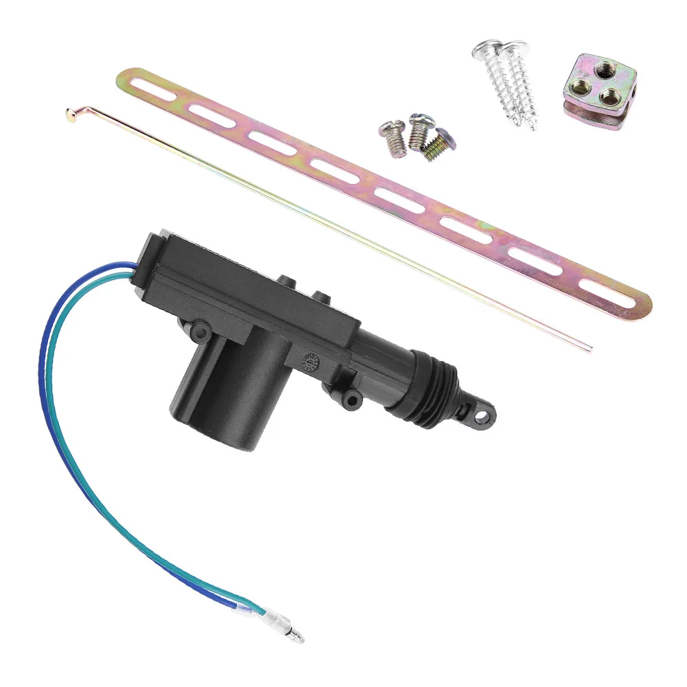 Wire Universal Car 2/5 Electric Remote Central Door Lock Actuator Auto 12V Heavy-Duty Power Locking System Single Gun Type Kit smile