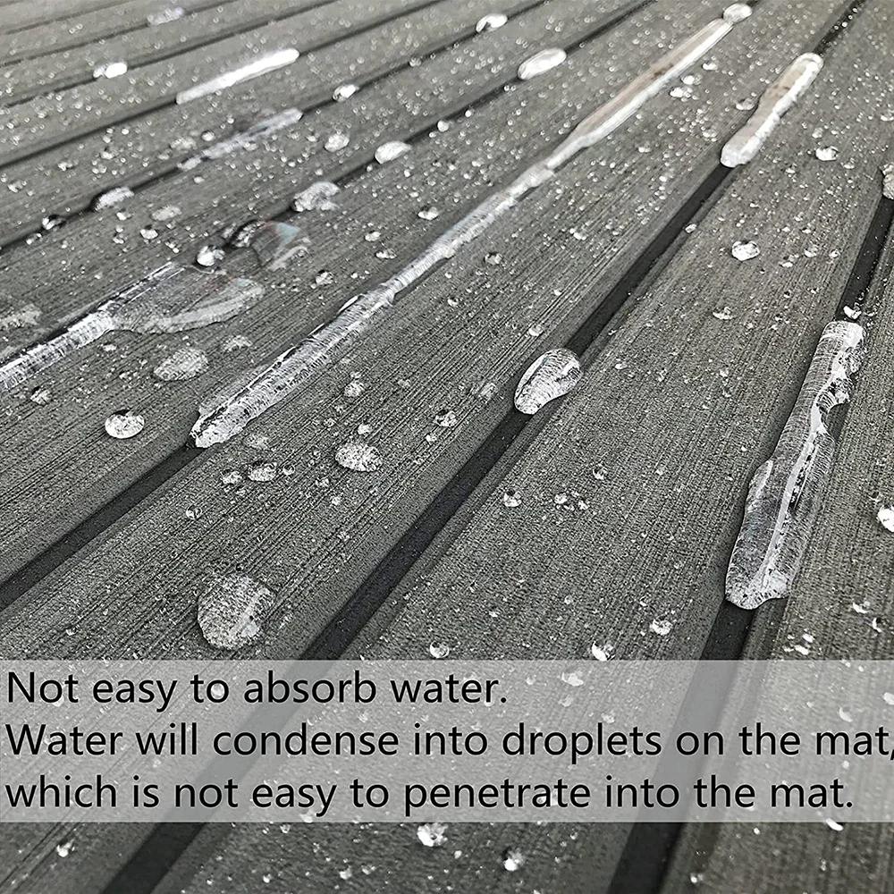 Self-Adhesive EVA Foam Decking Sheet Pads Anti-Skid Faux Teak Synthetic Yacht Marine Boat Flooring Mat Accessories 240*90cm