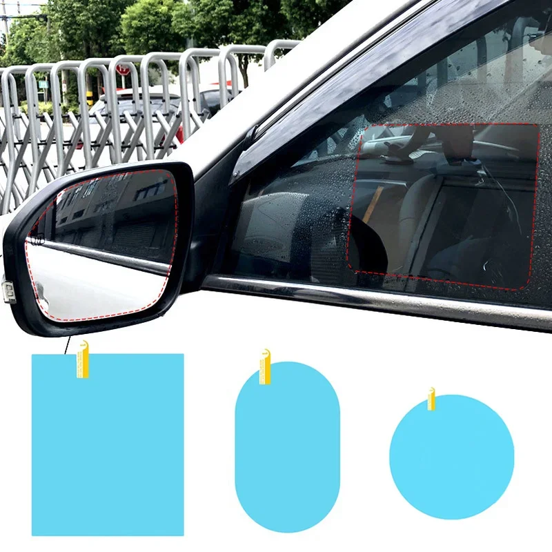 new Car Rainproof Film Anti-fog Cars Truck Rear View Mirror 2025 Transparent Film Anti-rain Waterproof Film Car Sticker Accessories