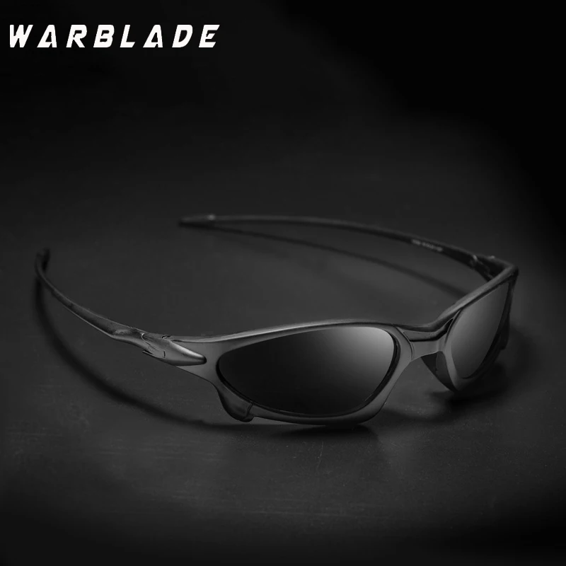 Sports WarBLade New Polarized Sunglasses Men Brand Design Retro Sun Glasses Male Driving Black Goggles Eyeglasses UV400 Oculos smile