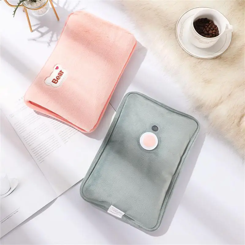 2023 New Electric Hot Water Bag Soft Winter Hand Warmer Reusable Hot Water Bottle EU Plug Rechargeable Warm Hand Pocket