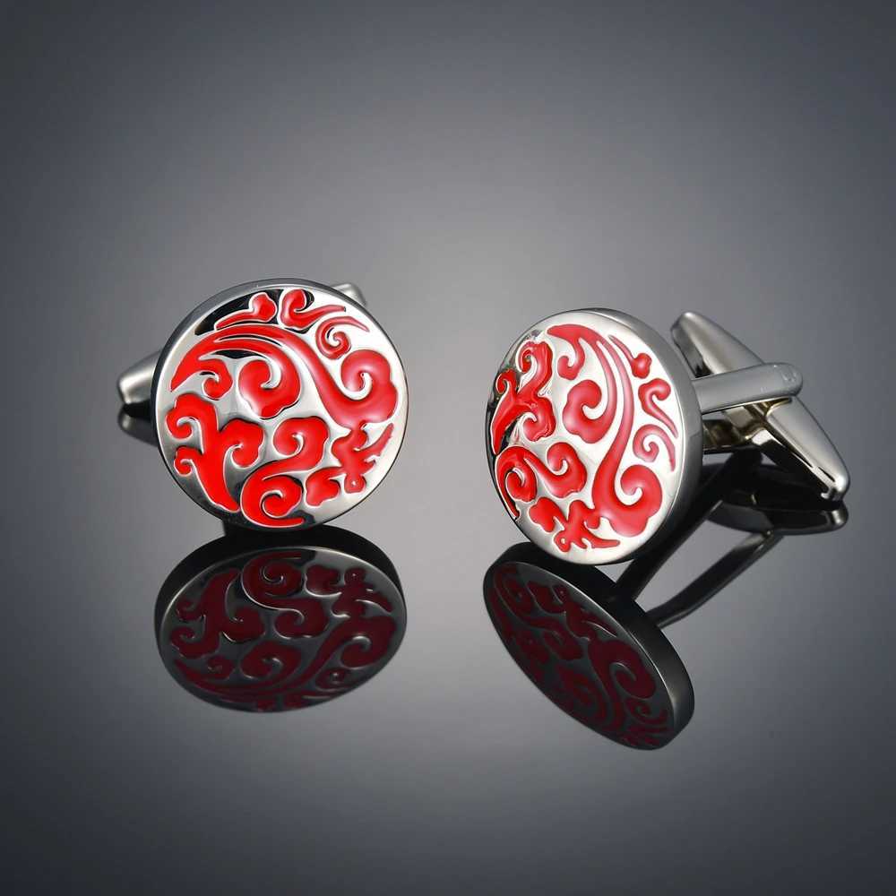 Luxury shirt cufflinks mens shirt cuffs nails French round buttons custom wedding dress bridal suite W241109