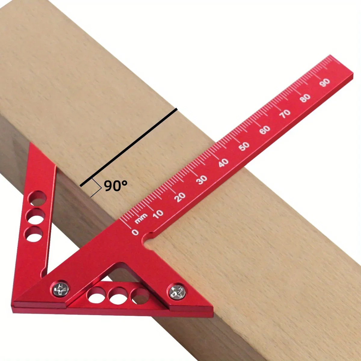new Center Finder Woodworking Square 45/90 Degree Right Angle Line Gauge Aluminum Center Scribe 2025 Carpenter Ruler Wood Measuring Tool