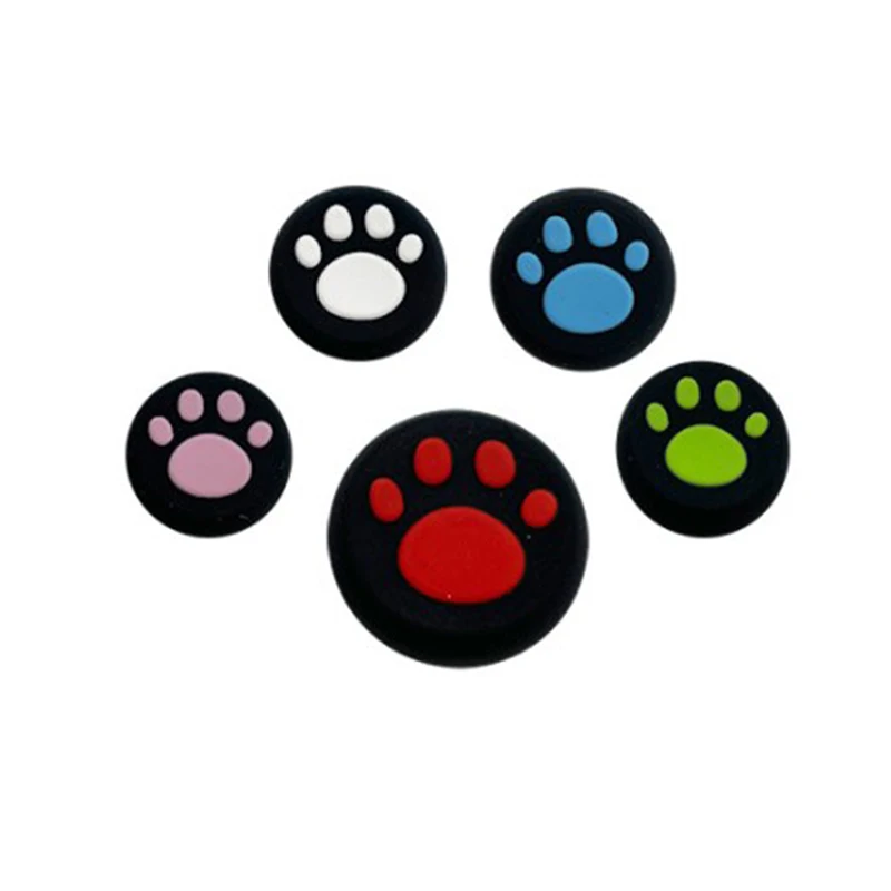 Cat Paw Thumb 4pcs/lot Stick Grip Cap Cover For PS3/PS4/PS5/Xbox One/Xbox 360 Controller Gamepad Joystick Case Accessories smile