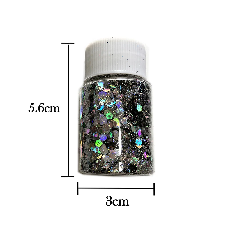 Shape Eye Sequins Geometric Face Body Lip Sequins ddmysmile Glitter Powder Eye Shadow For Special Effects Stage Makeup Smile