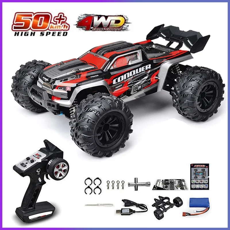 2023 New 1:16 Scale Large RC Cars 50km/h High Speed RC Cars Toys for Boys Remote Control Car 2.4G 4WD Off Road Monster Truck