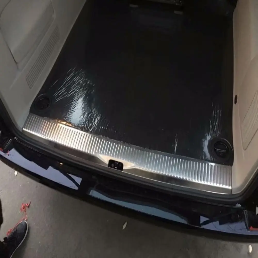 For Volkswagen VW Transporter T6 Caravelle 2017 2018 2019 Car Rear Bumper Inner/External Trunk Protector Cover Trim Accessories