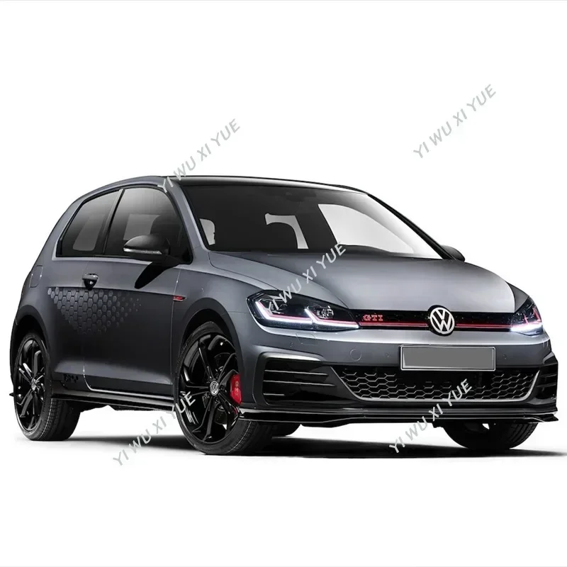 TCR Front Bumper Lip Spoiler Splitter For VW Golf 7.5 Golf MK 7.5 GTI 2017-2020 Car Front Bumper Spoiler Cover Guard Body Kit