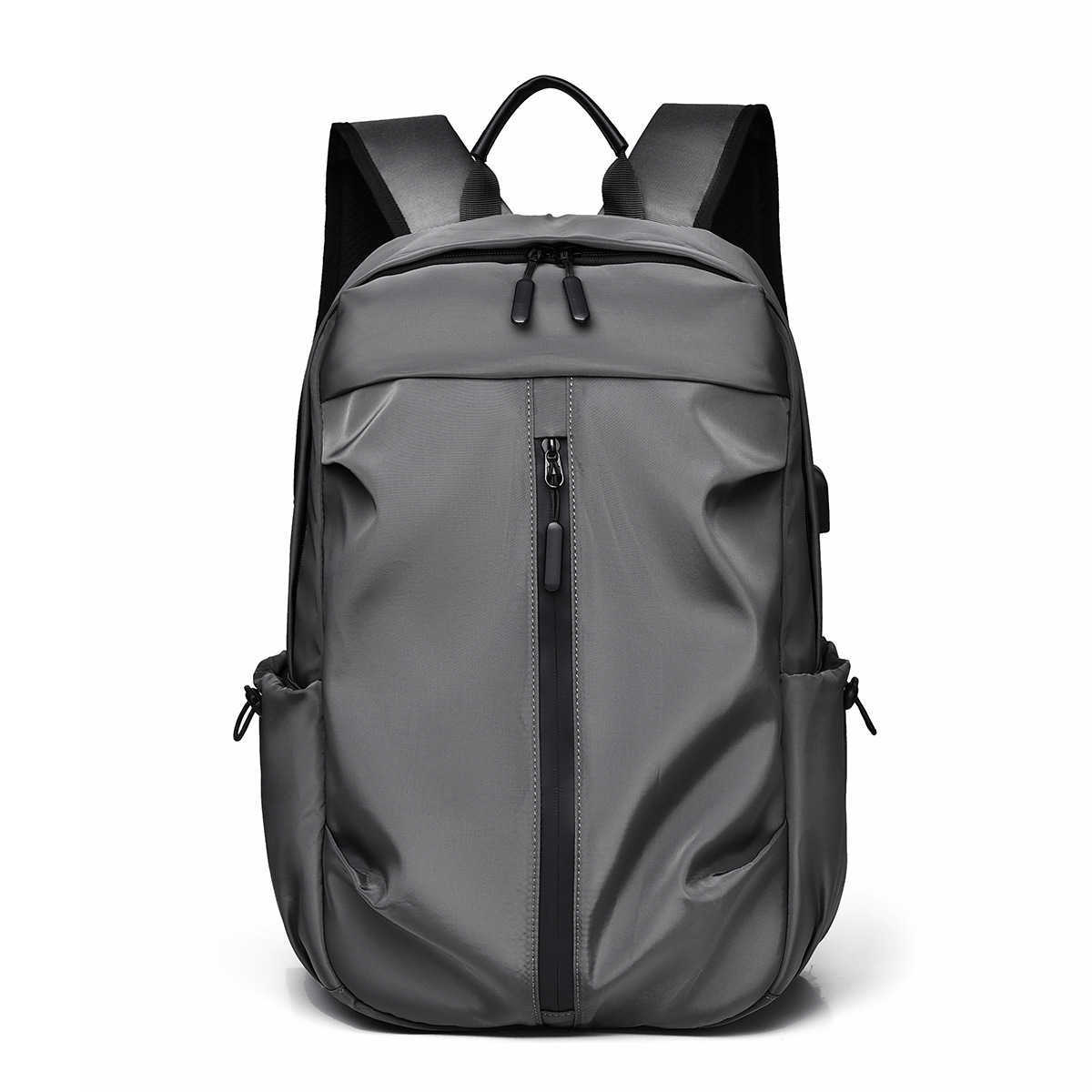 Leisure backpack men's Korean version trendy college student backpack fashionable and simple commuting lightweight computer bag